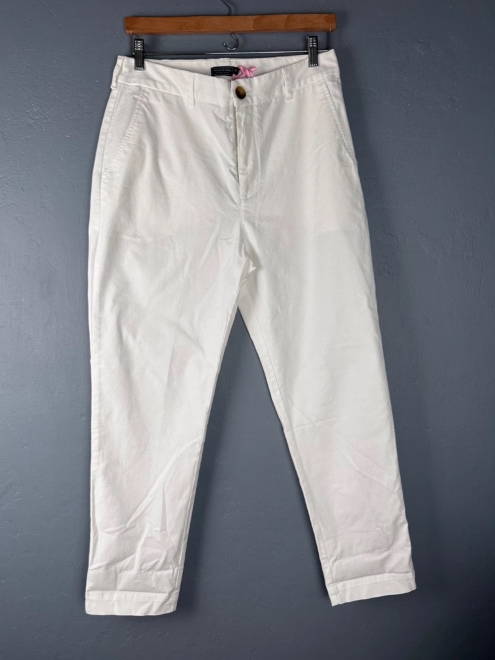 Vineyard Vines Women's Sz 10 White Mid Rise Chino Pants NWT